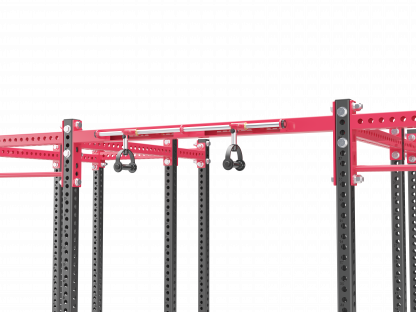 Connector beam with rotating handle pull-ups