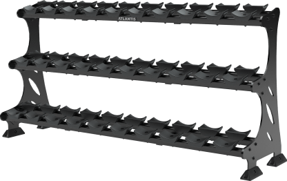 Support à haltères ronds triple (15 paires)